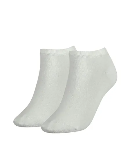 Lot de 2 paires de chaussettes Femme SNEAKER 2P SHINE Blanc