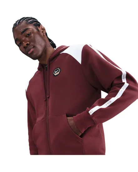 Sweat zip à capuche Homme M NSW CS HOODY FLC BB Bordeaux