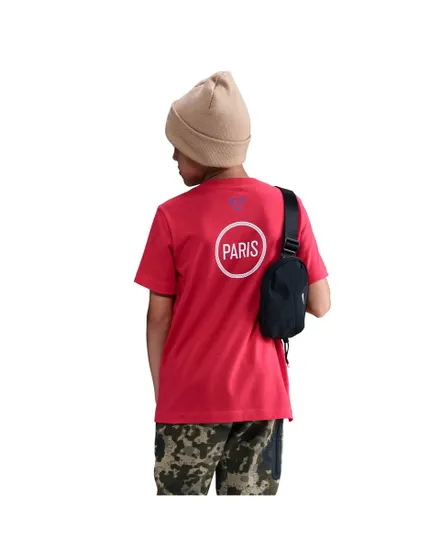 T-shirt de football Enfant plus agé PSG U NK T90 REMIX TEE Rouge