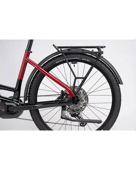 VTT électrique semi rigide Unisexe E-TERU PRO EQ LOW Noir/Rouge