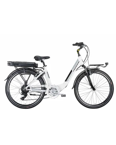 Vélo électrique urbain Femme E-AYDA 26 LUSSO TY-300 6V 560WH Blanc