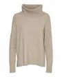 Pull manches longues Femme VMDOFFY LS COWLNECK BLOUSE GA NOOS Beige