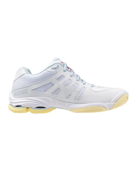 Chaussures de volleyball Femme WAVE VOLTAGE 2 Blanc