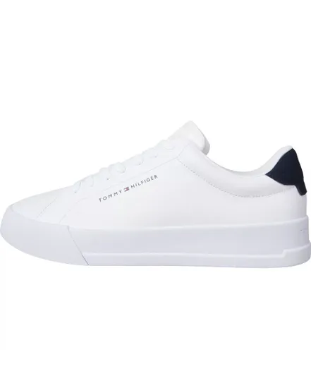Chaussures Homme TH COURT LEATHER GRA Blanc