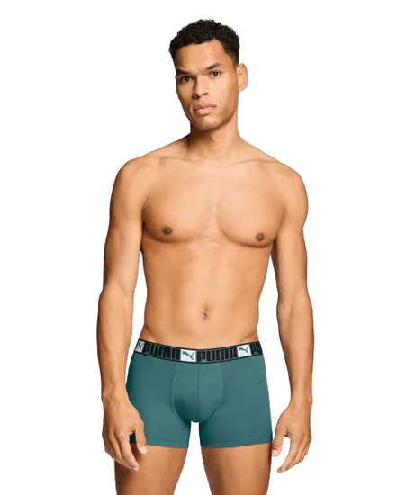 Lot de 2 Boxers Homme Logo Block