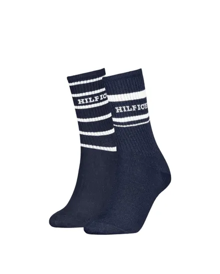 Lot de 2 paires de chaussettes Femme SOCK 2P HILFIGER Marine