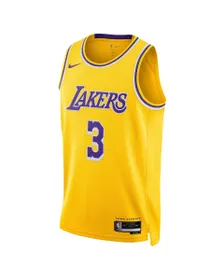 Maillot de basket Homme Los Angeles Lakers Icon Jaune