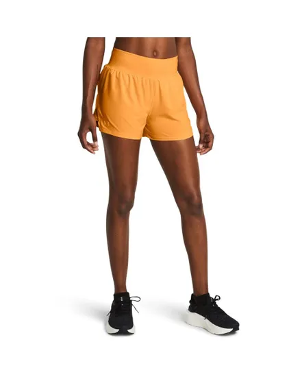 Short Femme UA RUN STAMINA 3   SHORT Orange