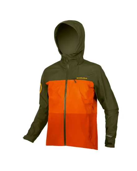 Veste imperméable Homme SINGLETRACK II Orange Harvest