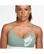 T-shirt manches longues Femme W NK INDY LS LOGO BRA Vert