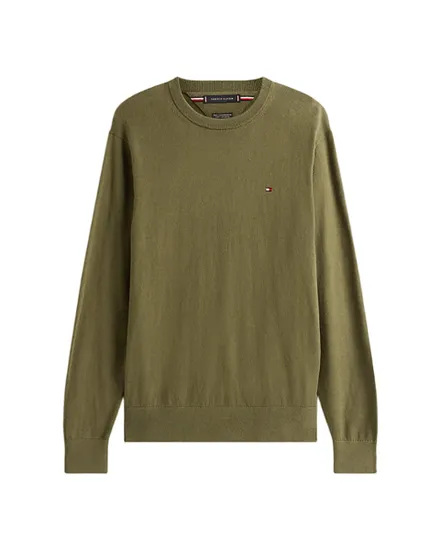 Pull col rond Homme PIMA ORG CTN CASHMERE CREW NECK Vert Chiné