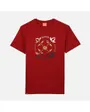 TEE SHIRT MANCHES COURTES GRAPHIQUE Homme Rouge