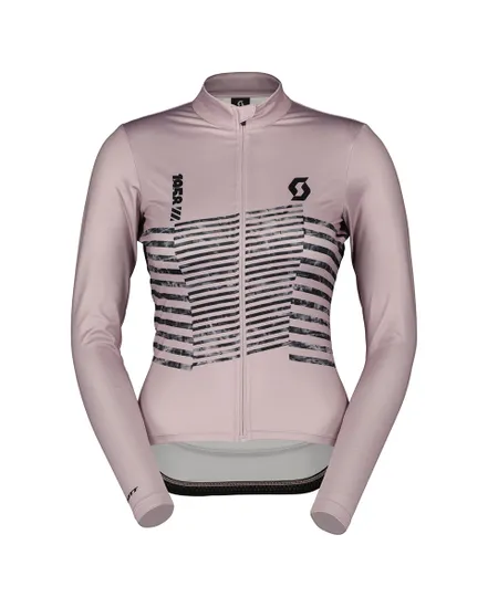 Maillot manches longues Femme RC TEAM WARM GRAPHICS Rose