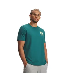 T-shirt Homme UA M BLUR LOGO SS Vert