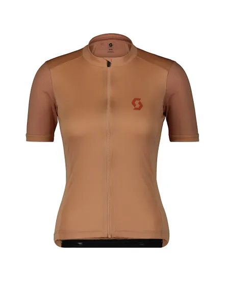 Maillot manches courtes Femme ENDURANCE 10 Rose Beige/Orange