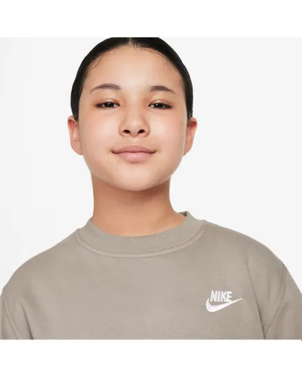 Sweat Garçon K NSW CLUB FLC CREW LS LBR Beige