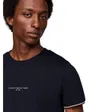 T-shirt col rond Homme TOMMY LOGO TIPPED TEE Bleu Marine