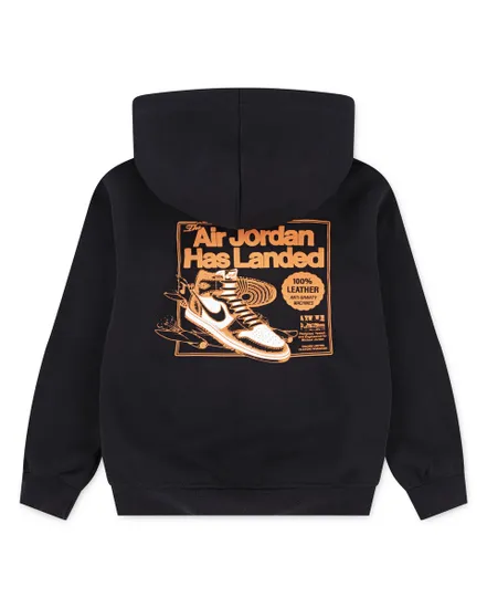 Sweat à capuche Enfant plus agé JDB AIR JORDAN HAS LANDED PO Noir