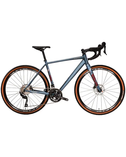 Vélo gravel Unisexe RENAISSANCE GRX 2X12V Bleu/Bordeaux