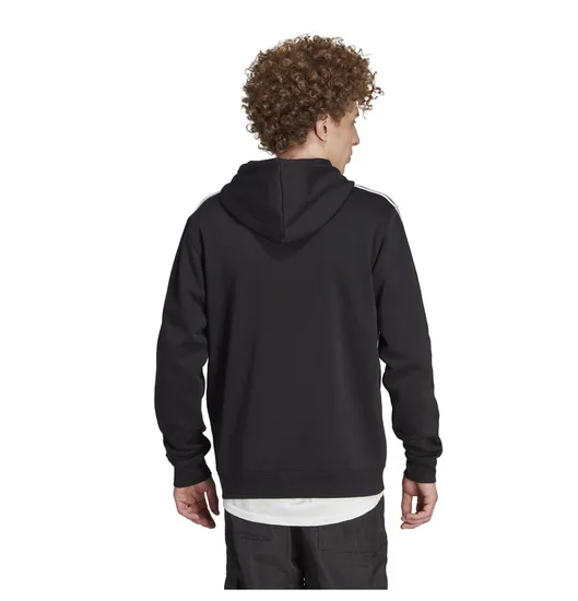 Sweat à capuche Homme 3-STRIPES HOODY Noir