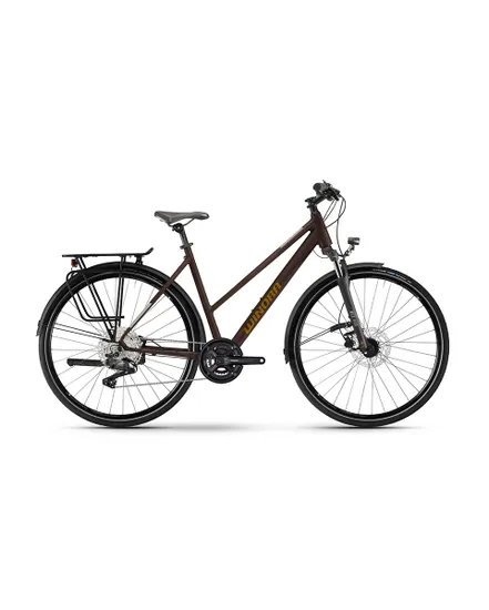 Vélo trekking Femme DOMINGO X20 LADY Chocolat foncé