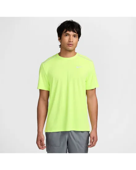 T-shirt Homme M NK DF UV MILER SS Jaune