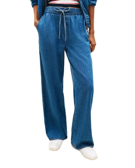 Pantalon Femme Chambray Pull On