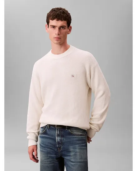 Pull Homme LS EZ COTTON WAFFLE Beige