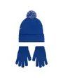 Ensemble bonnet et gants Enfant plus âgé NAN SWOOSH POM BEANIE GLV SET Bleu