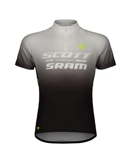 Maillot manches courtes Enfant SCOTT-SRAM PRO JUNIOR Noir/Blanc