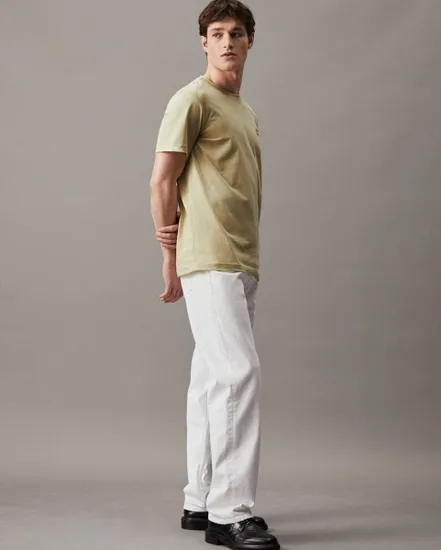 T-shirt Homme CK EMBRO BADGE TEE Beige