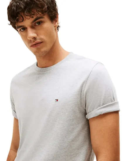 T-shirt col rond Homme ESSENTIAL REG FIT HEATHER TEE Bleu Marine