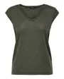 ONLSILVERY S/S V NECK LUREX TOP JRS NOOS