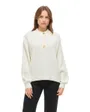 Pull col rond Femme VICHING CREW NECK L/S KNIT TOP NOOS Écru