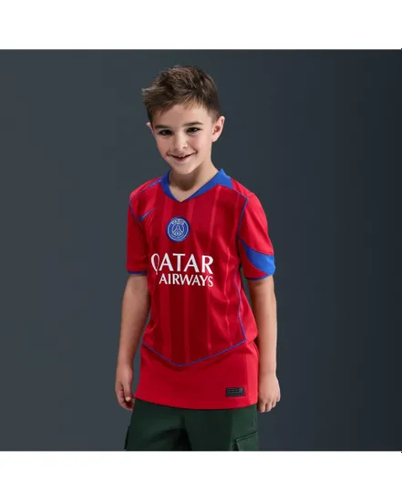 Maillot de football Enfant plus agé PSG Third 2025/2026 Stadium Rouge