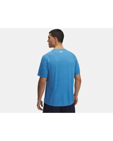 T-Shirt Homme UA TECH TEXTURED SS Bleu