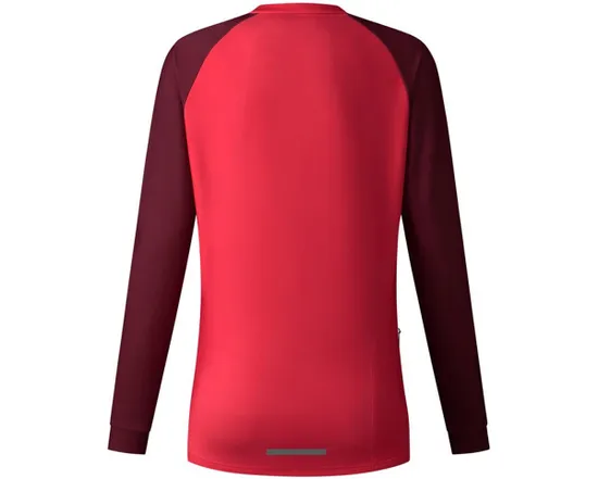 Maillot manches longues thermique Femme SAIKO Rouge