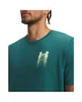 T-shirt Homme UA M BLUR LOGO SS Vert