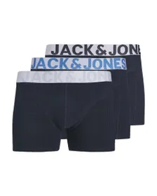Lot de 3 boxers Homme JACCONOR SOLID TRUNKS 3 PACK Bleu