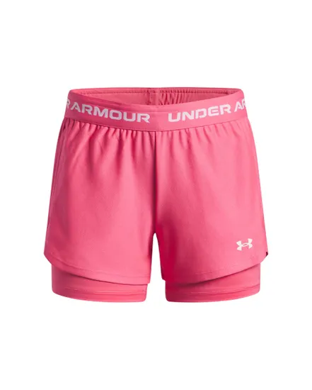 Short Enfant UA TECH PLAY UP 2N1 SHORT Rose