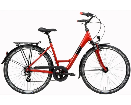 Vélo urbain Unisexe SALSA 28-7 Rouge Rubis