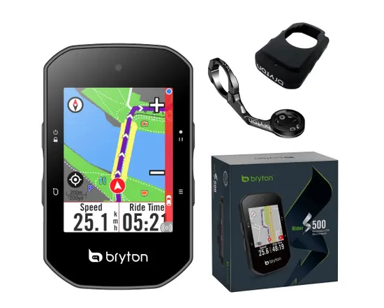 Compteur GPS de vélo RIDER S500 E Noir
