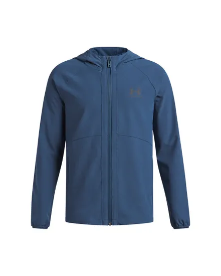 Veste à capuche Enfant UA VIBE WOVEN WINDBREAKER Bleu
