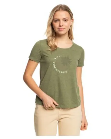 T-shirt manches courtes Femme CHASING THE WAVE Vert