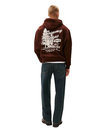 Sweat à capuche Homme RLX NOVELTY GRAPHIC HOODIE Marron