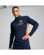 Maillot de football zip Homme OM TRAINING 1/4 ZIP TOP Bleu