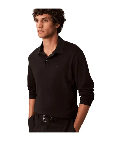 Polo manches longues Homme LS SUPIMA COTTON SOLID POLO Noir