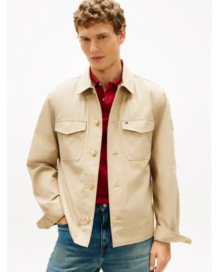Blouson Homme COTTON NYLON SHIRT JACKET Beige