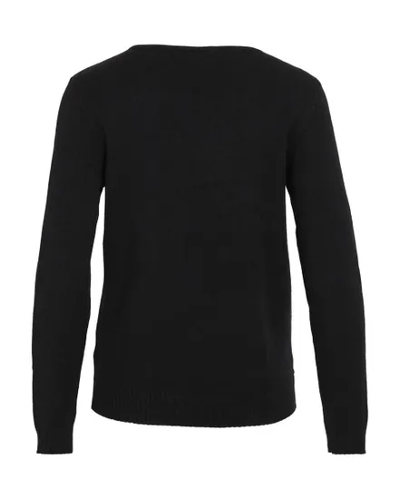 Pull col V Femme VIRIL V-NECK L/S KNIT TOP NOOS Noir