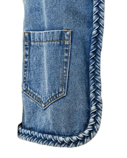 Gilet Jean Femme Cropped PCBELL